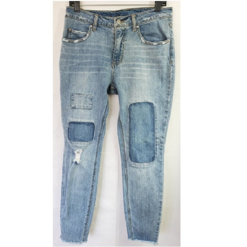 Republic Patchwork Distressed Jeans